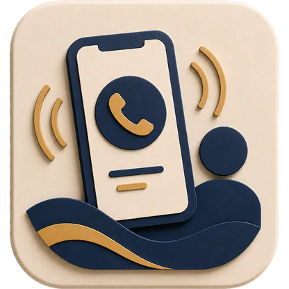 Incoming phone call illustration
